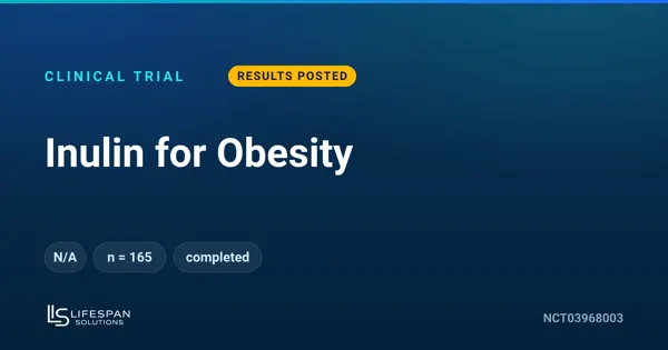 Inulin Fiber Trial in Obese Thai Children: Results Posted